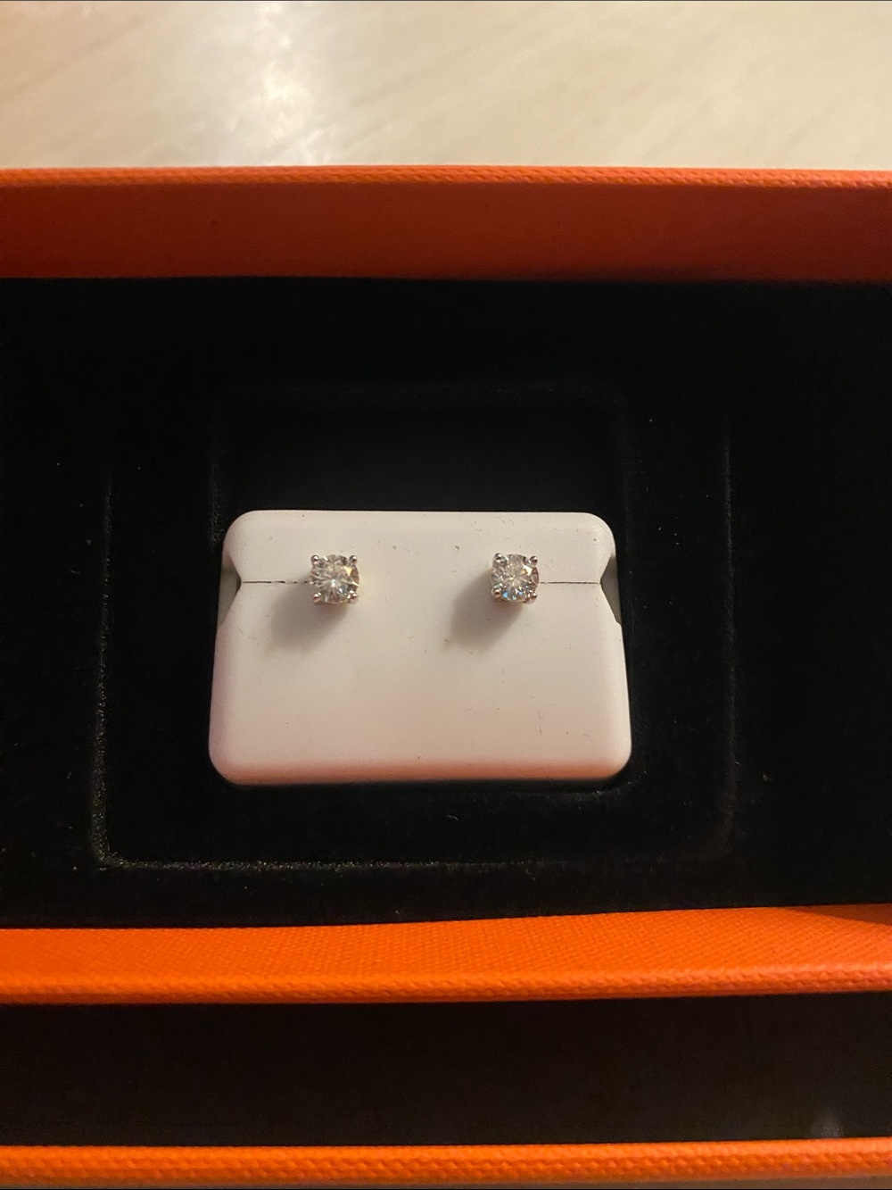 Classic Solitaire 925 Moissanite 0.50 CTW Stud Earrings - Women Jewelry
